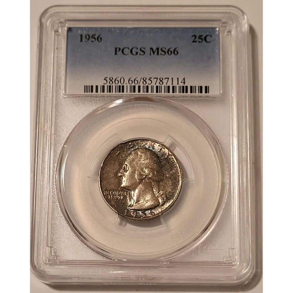 1956 Washington Quarter MS66 PCGS Toned